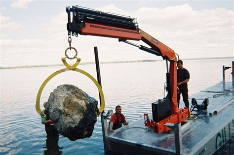 mini excavator on barge|small deck barge for sale.